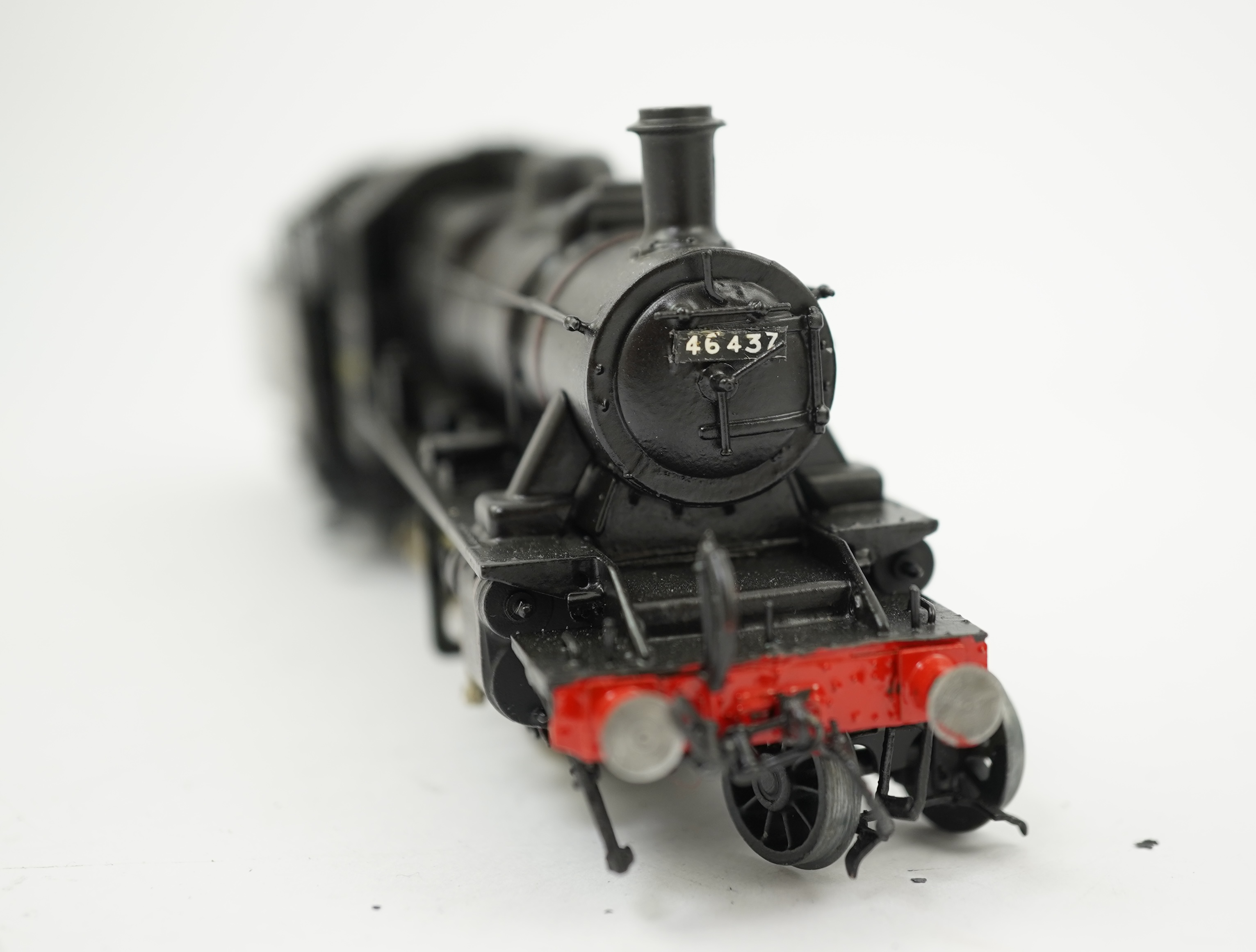 Two 00 gauge brass and white metal kit built BR tender locomotives; a Standard Class 2 2-6-0, 46437, together with a Standard Class 3 2-6-0, 77014, constructed, painted and lined to a high standard, both motored for two